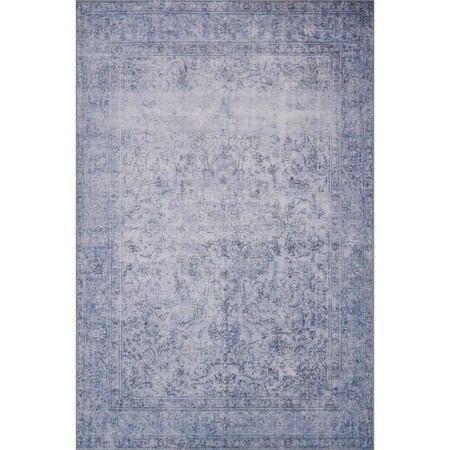 Loloi 1 ft. 6 in. x 1 ft. 6 in. Loren Hand Knotted Rug, Slate LORELQ-09SL00160S